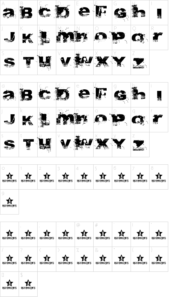 character map