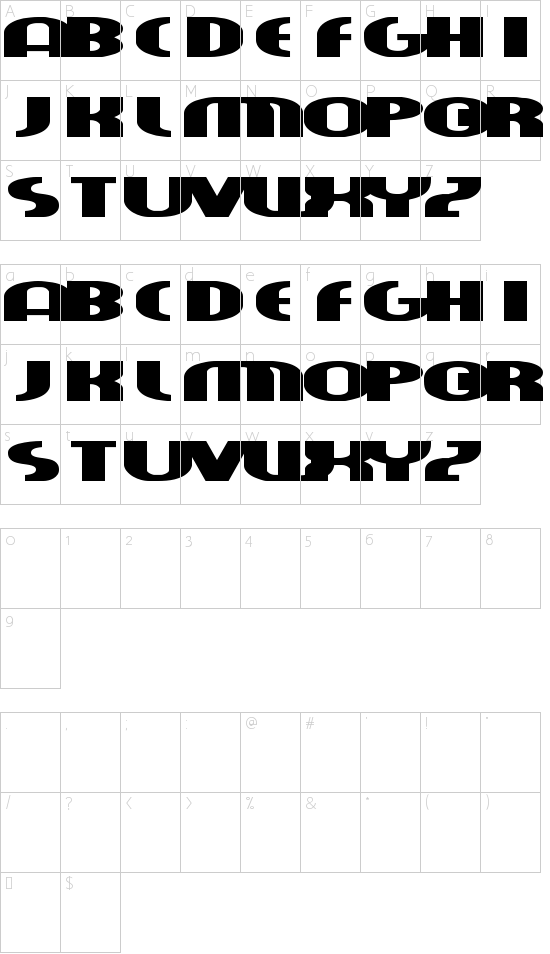 character map