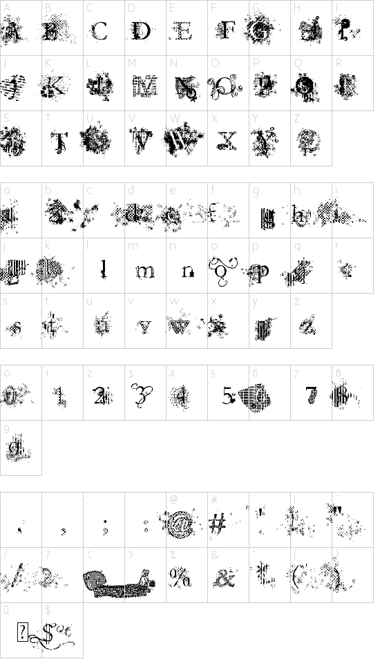 character map