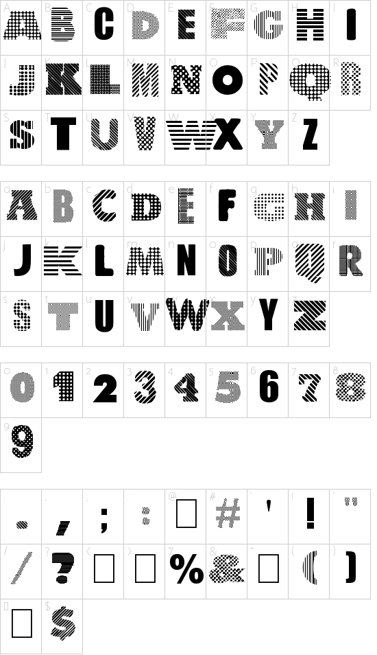 character map