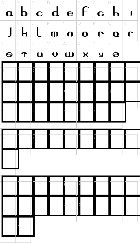 character map