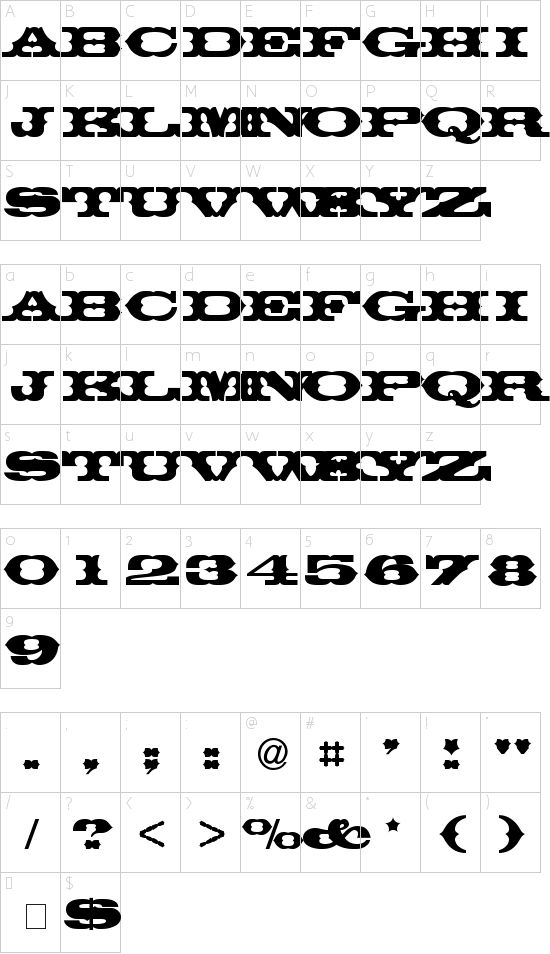 character map