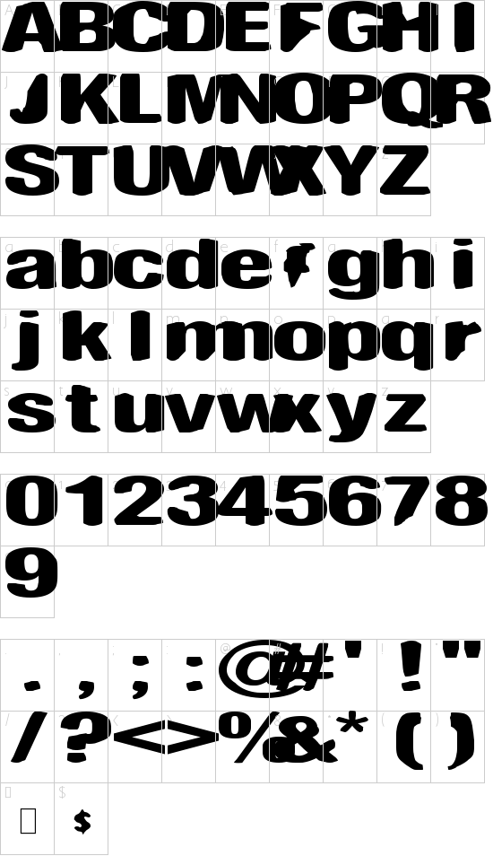 character map