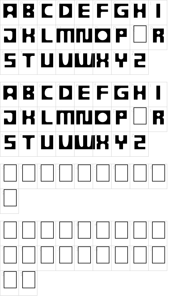 character map