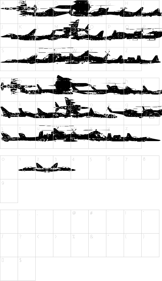 character map