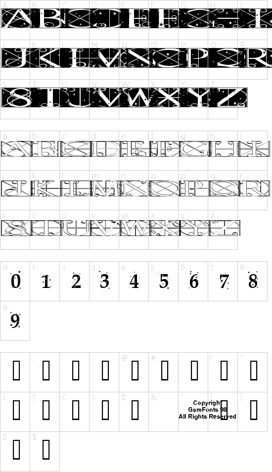 character map