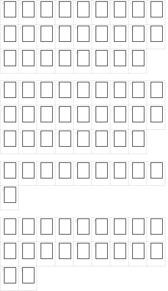 character map