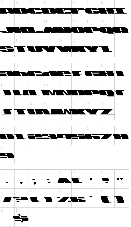 character map