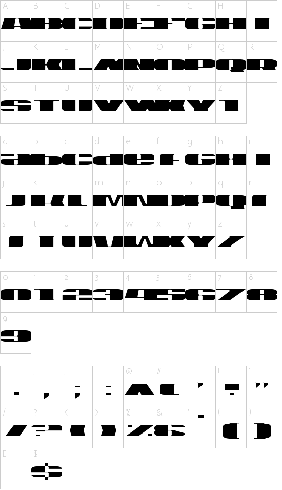 character map