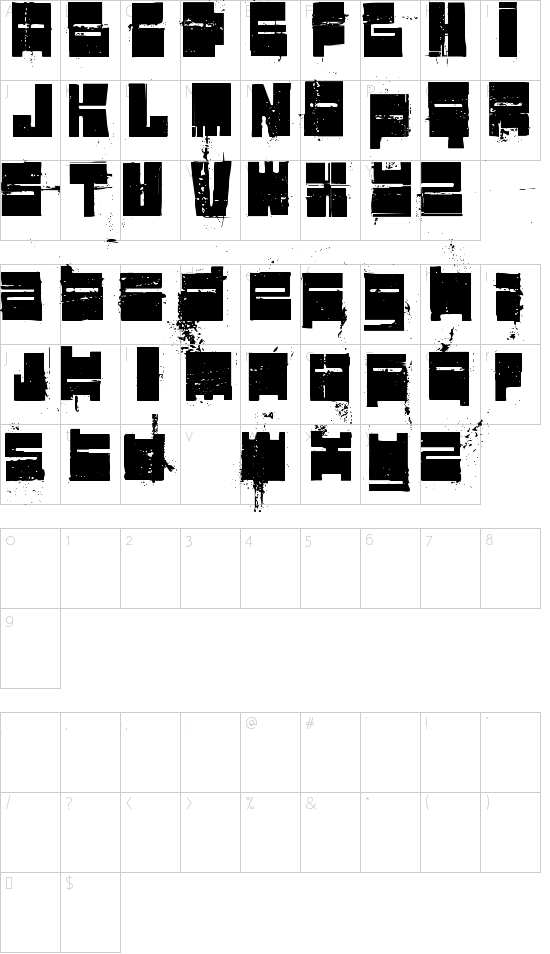 character map