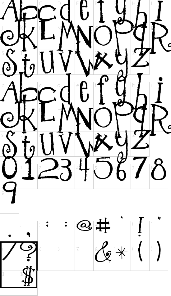 character map